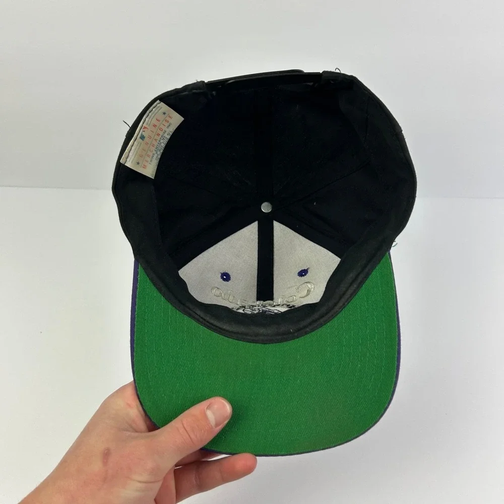 Vintage 90s Colorado Rockies Hat Cap Snap Back Adjustable Black MLB Baseball Men